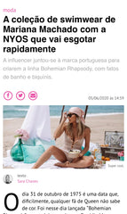 Nyos in NiT magazine - A coleção de swimwear de Mariana Machado com a NYOS que vai esgotar rapidamente