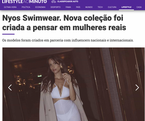 LIFESTYLE AO MINUTO - Nyos Swimwear. Nova coleção foi criada a pensar em mulheres reais